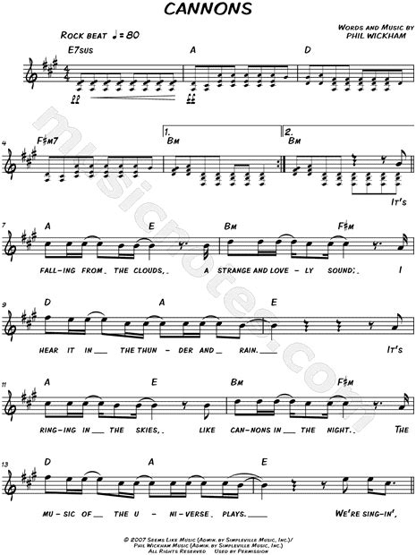 CANNONS CHORDS (ver 4) by Phil Wickham @ Ultimate .